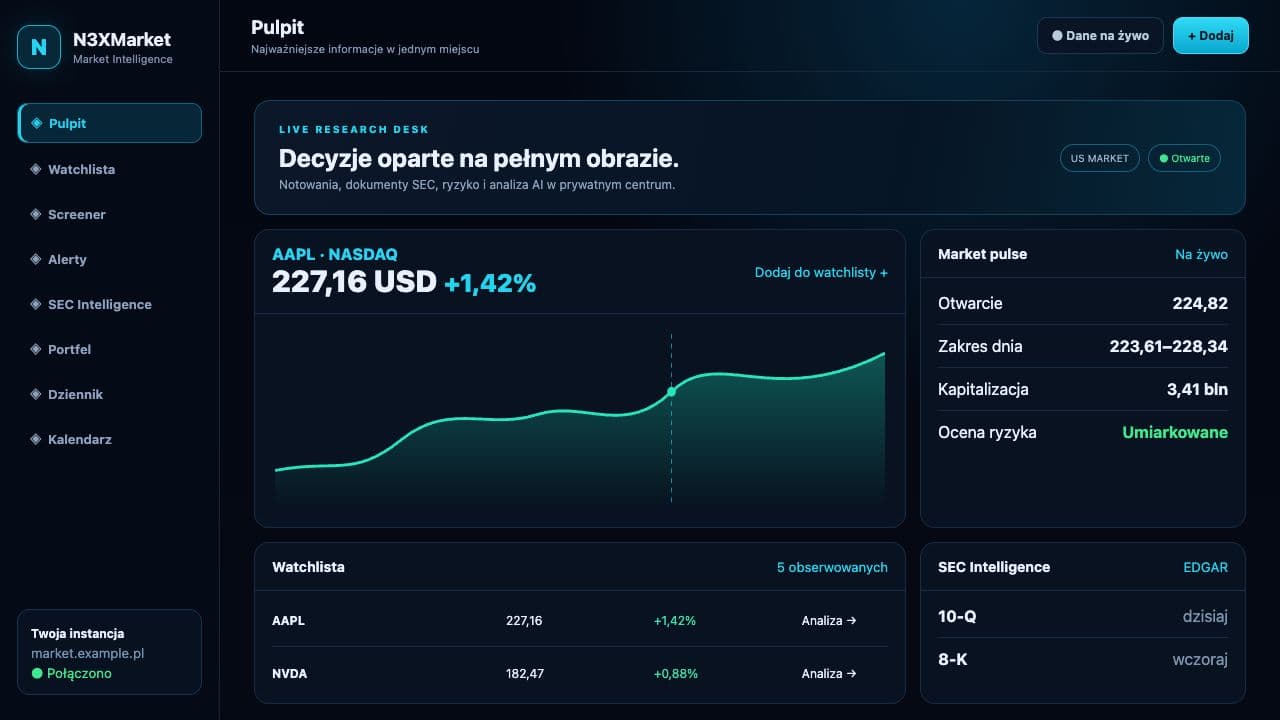 N3XMarket interface