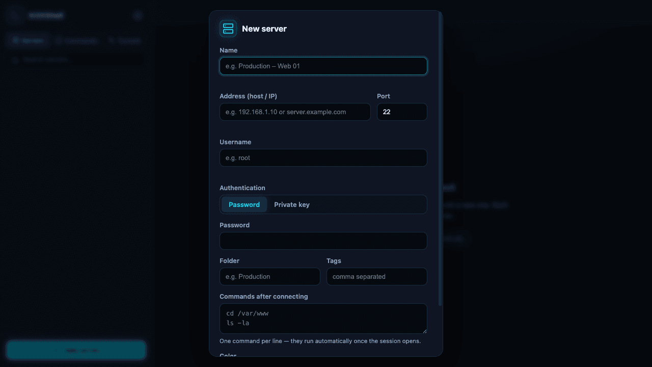 N3XShell interface